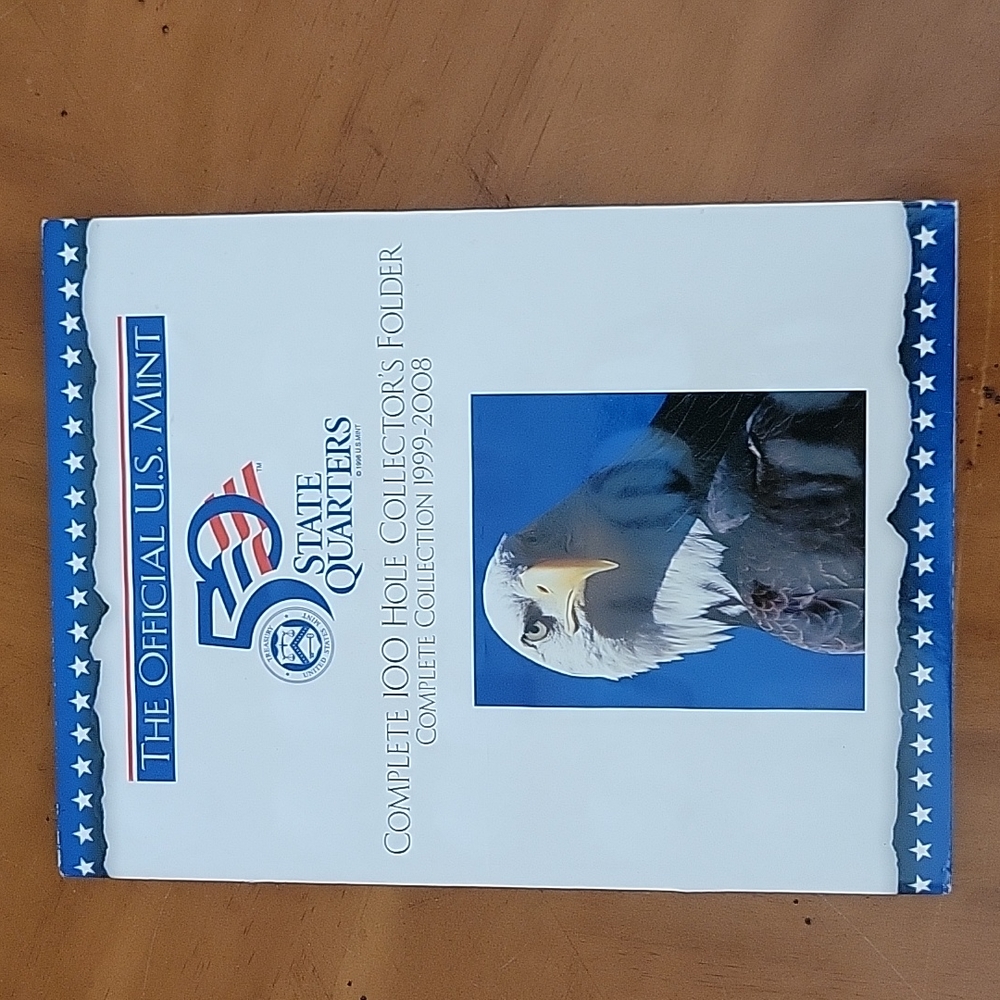RARE 🇺🇸 US MINT  50 STATE QUARTER FOLDER 1999-2008 +2 NEW FREE LINCOLN FOLDERS
